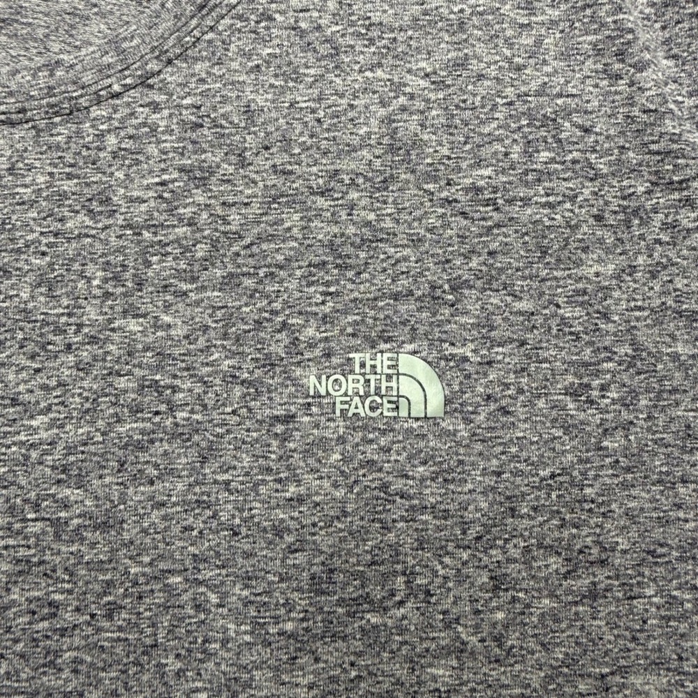 The North Face Mens XXL Bluish Grey Heathered Short Sleeve Active T-Shirt - Picture 2 of 8